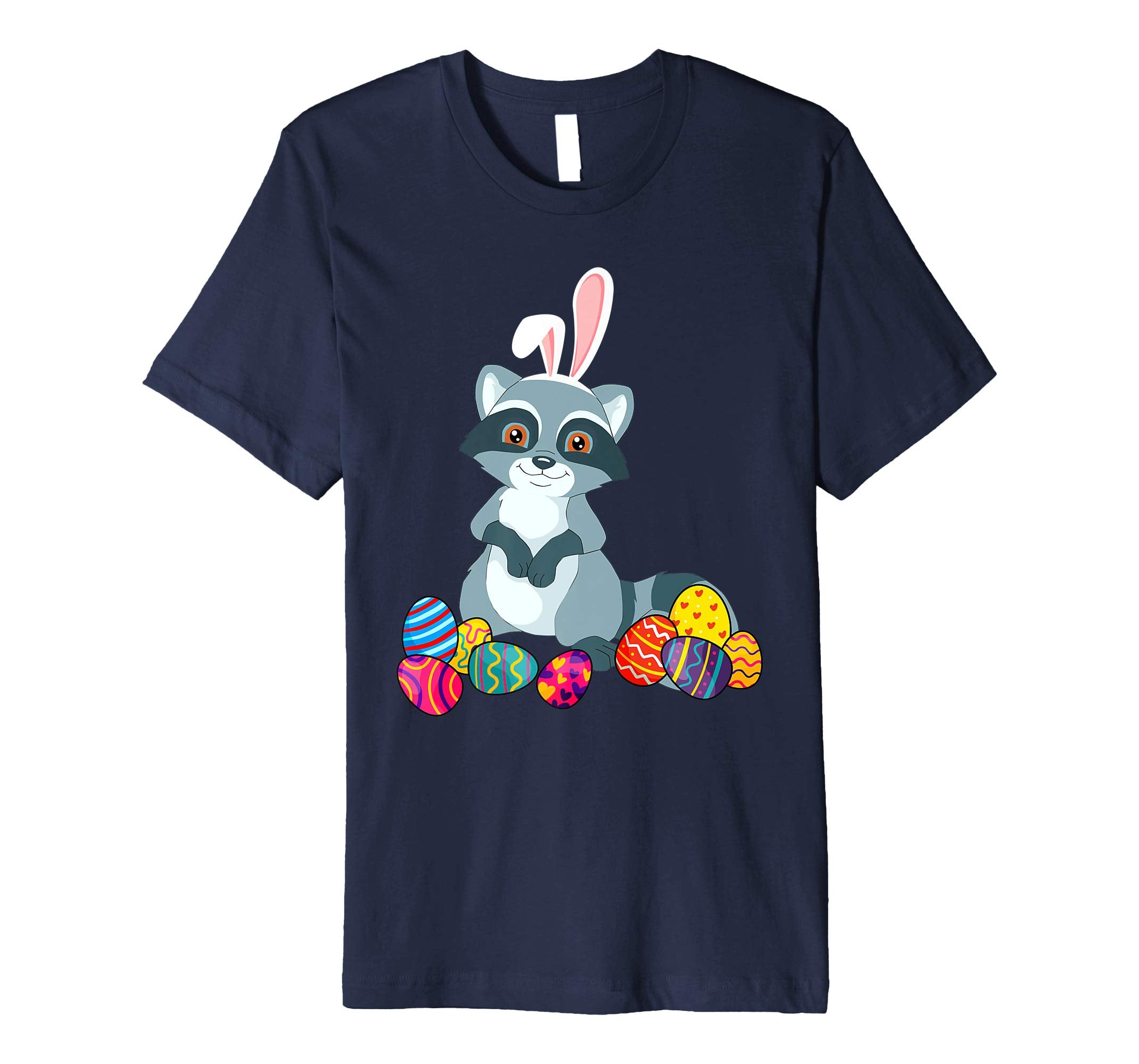 Raccoon Bunny Ear With Egg Easter Easter Day Shirt