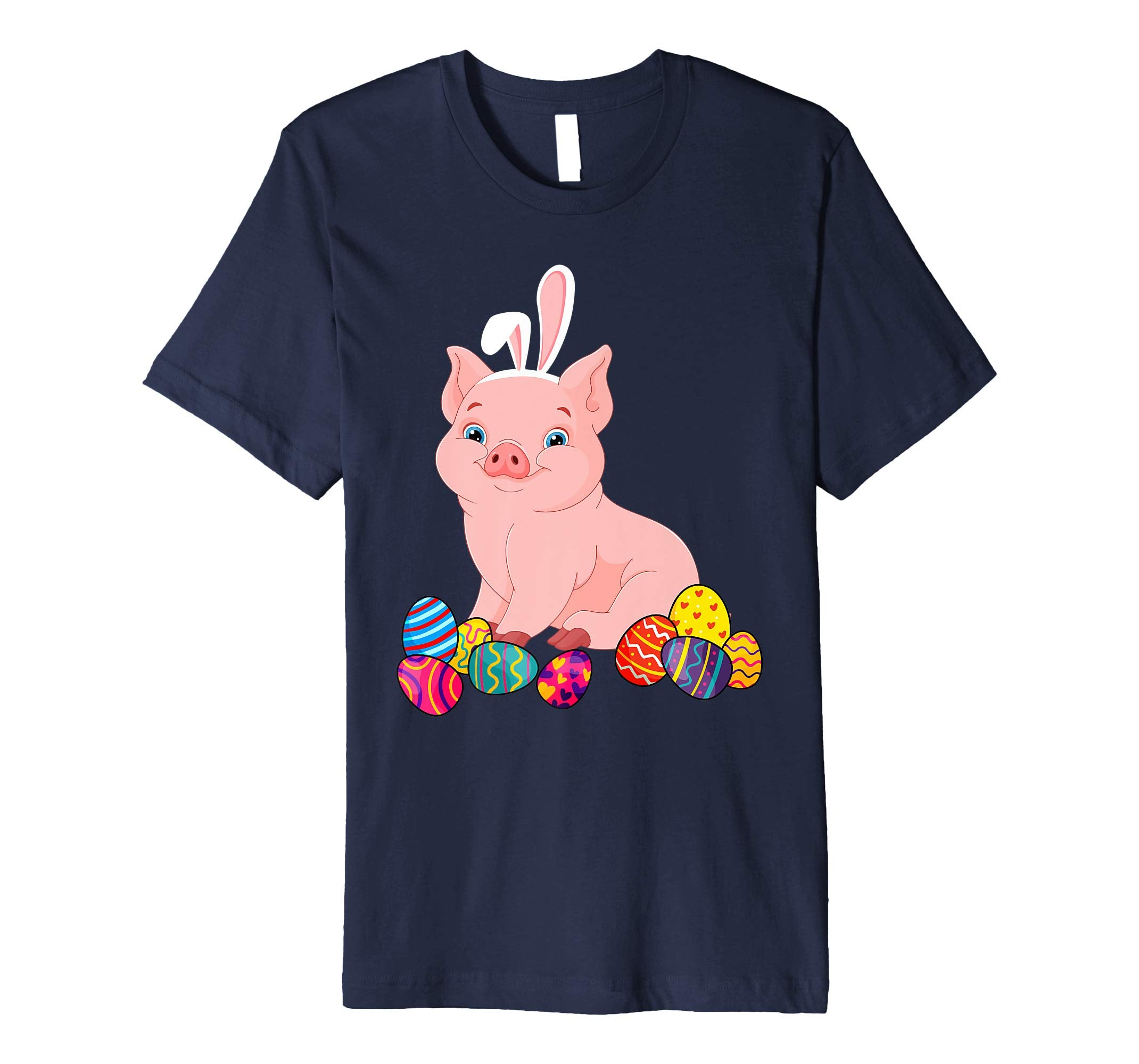 Pig Bunny Ear With Egg Easter Easter Day Shirt