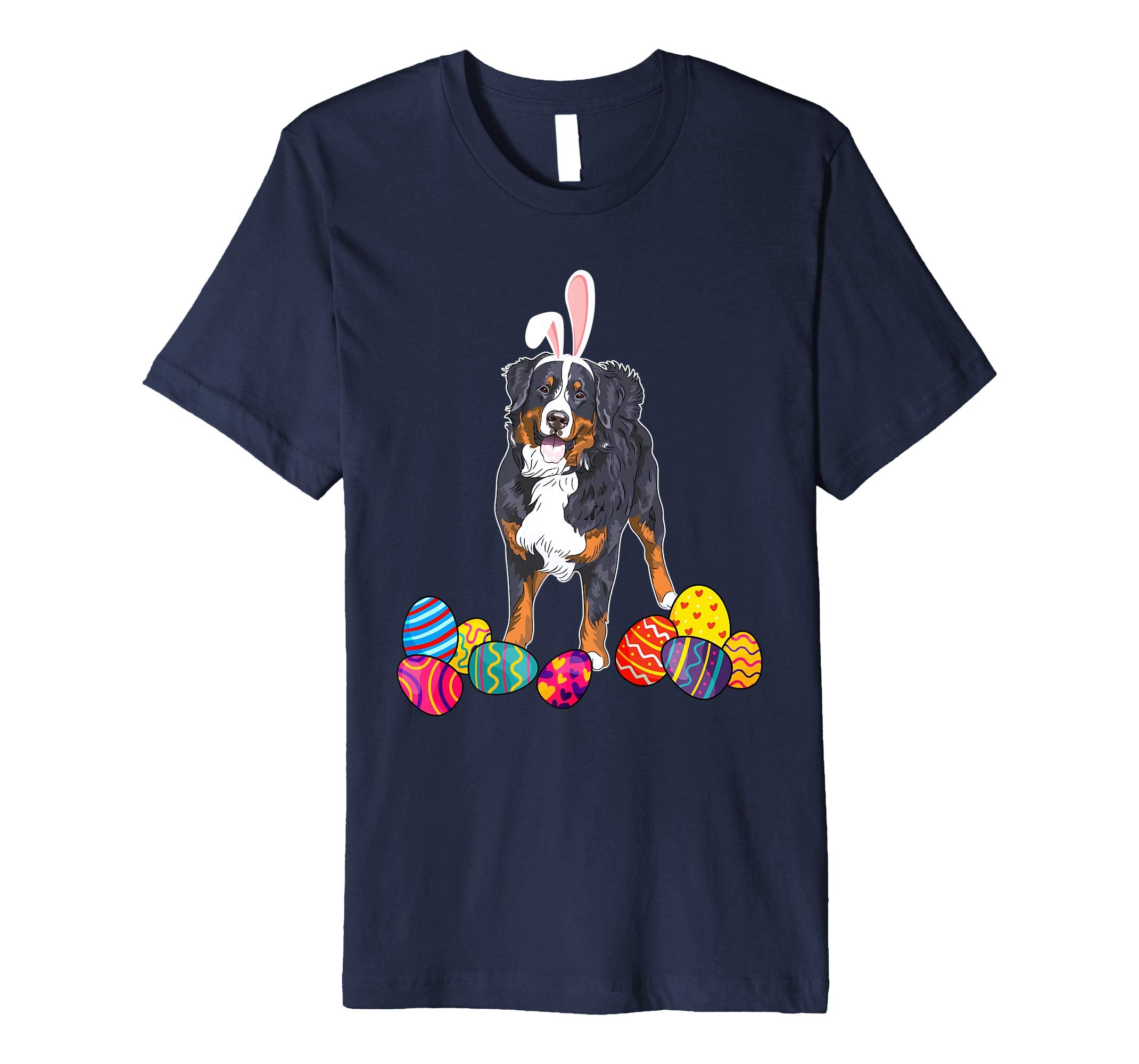 Bernese Mountain Bunny Ear With Egg Easter Easter Day Shirt