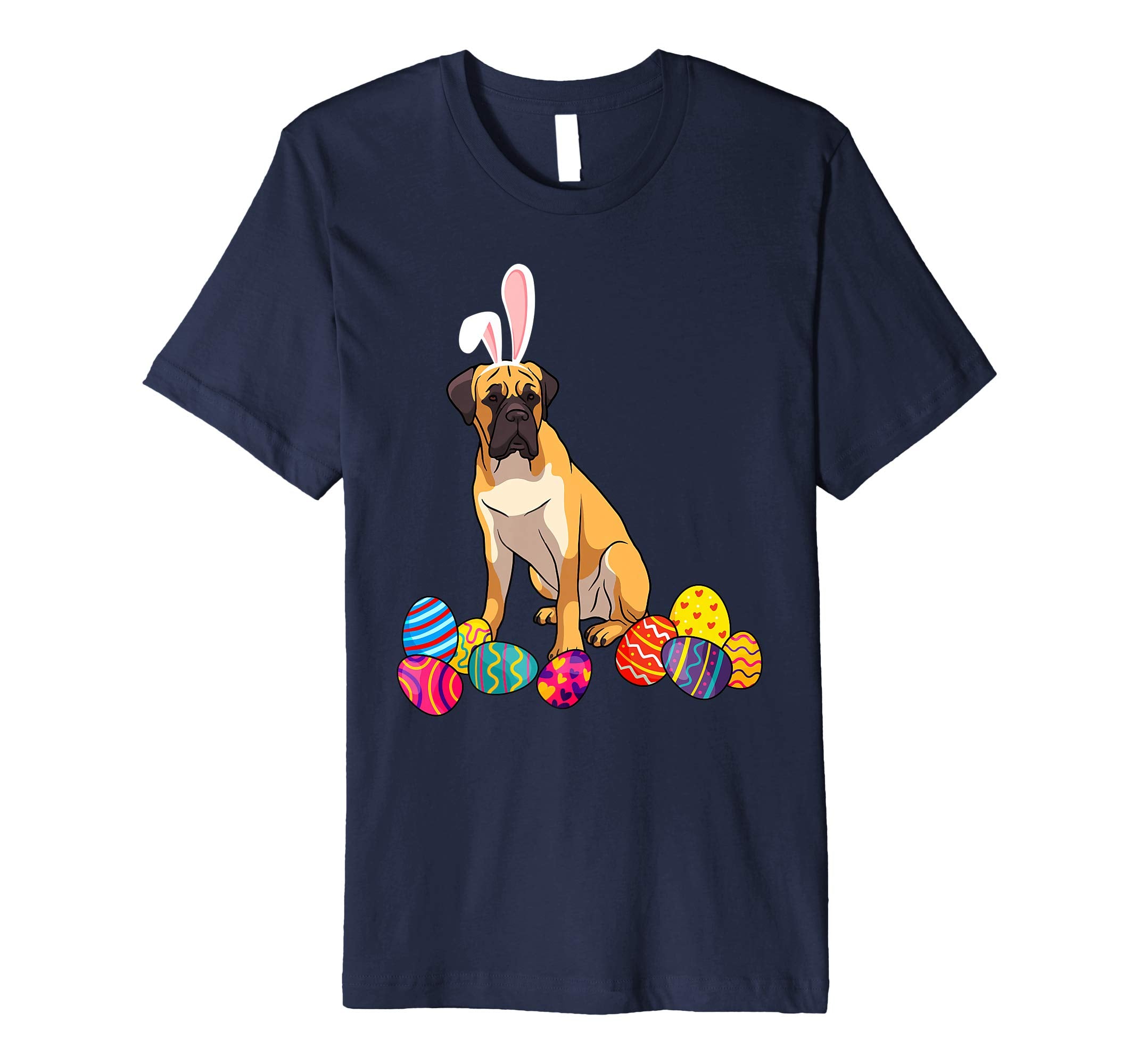 Mastiff Bunny Ear With Egg Easter Easter Day Shirt