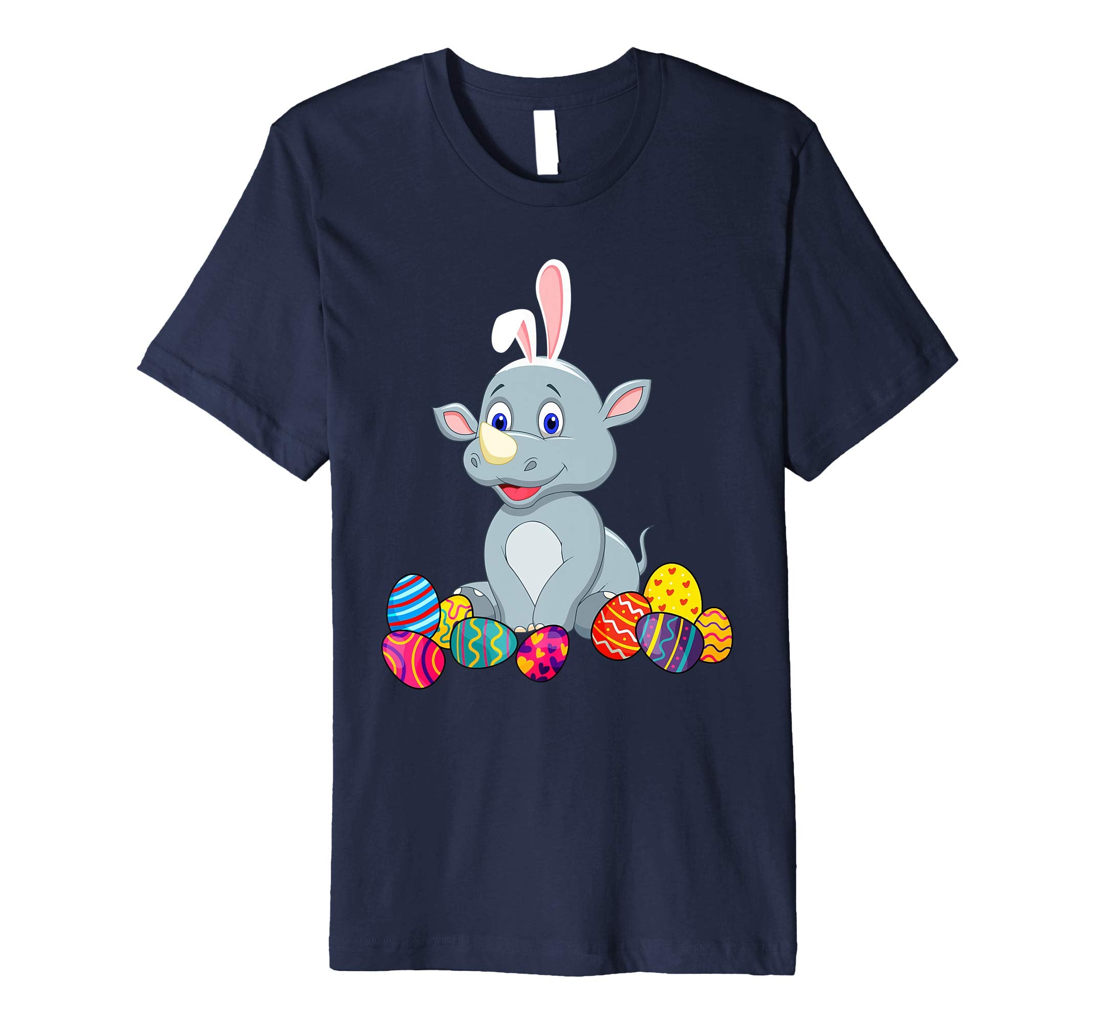 Rhino Bunny Ear With Egg Easter Easter Day Shirt