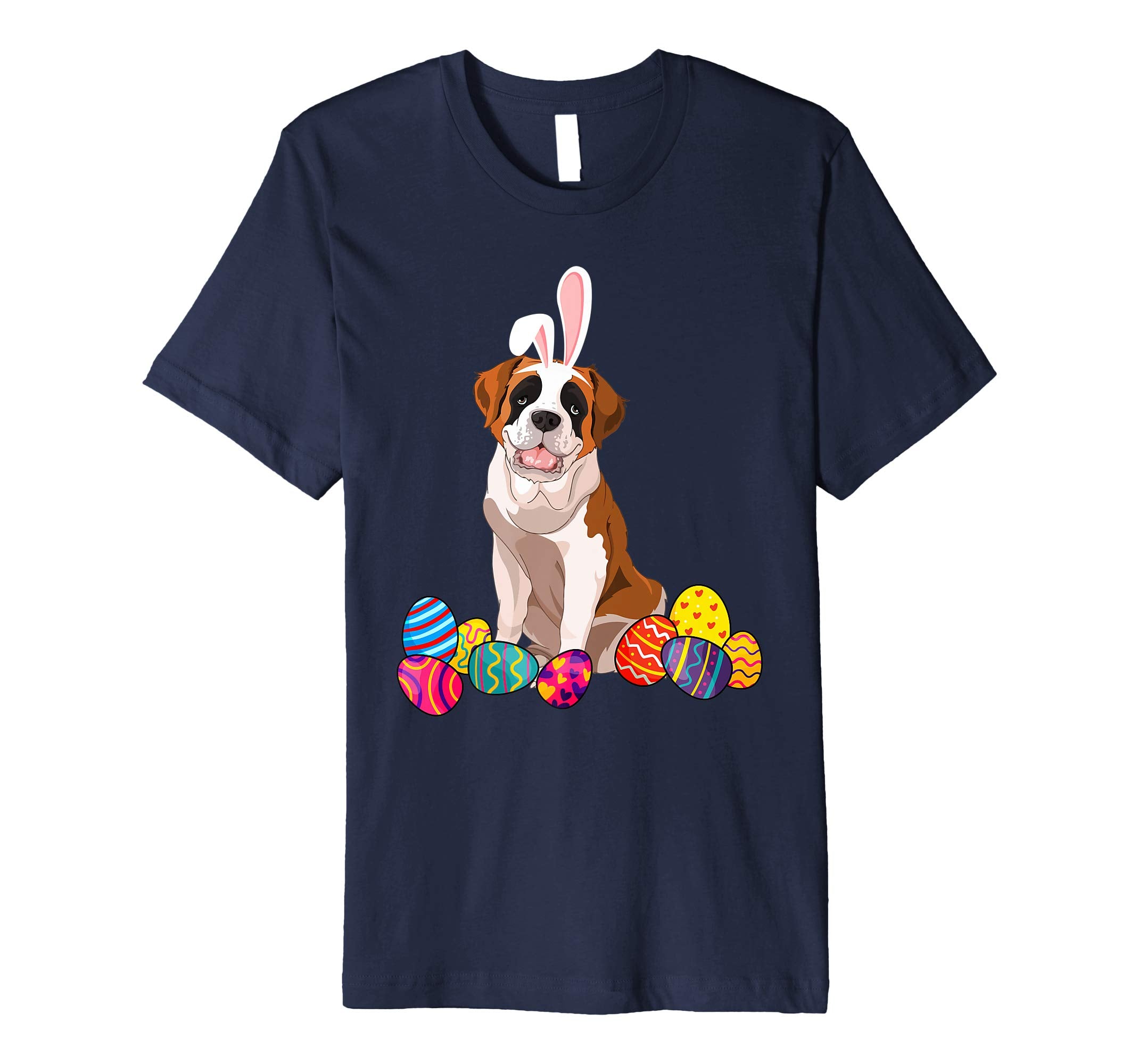 Saint Bernard Bunny Ear With Egg Easter Easter Day Shirt