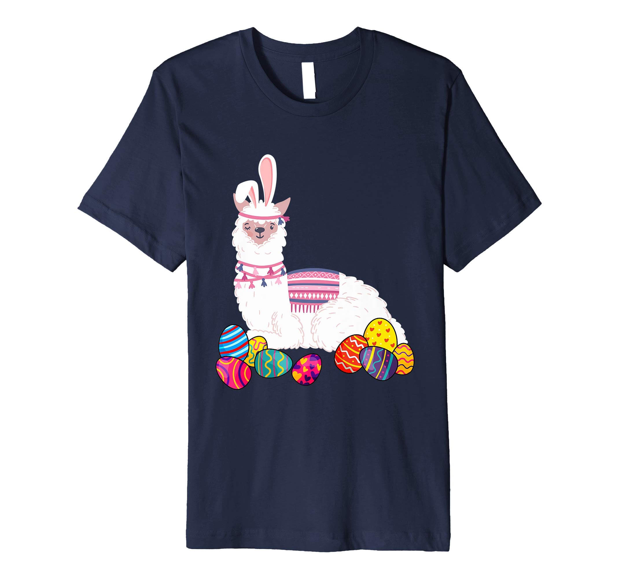 Llama Bunny Ear With Egg Easter Easter Day Shirt