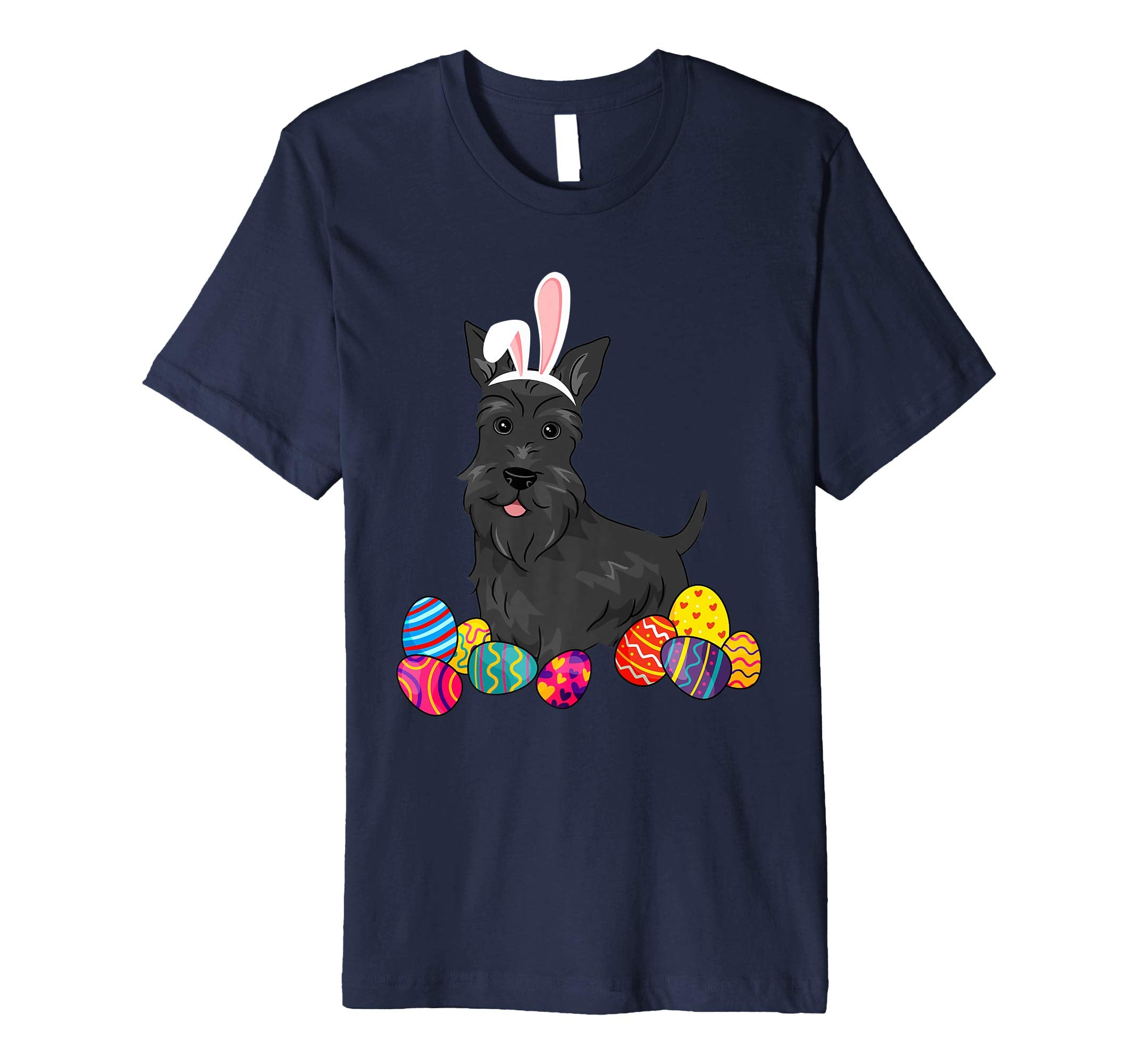 Scottish Terier Bunny Ear With Egg Easter Easter Day Shirt