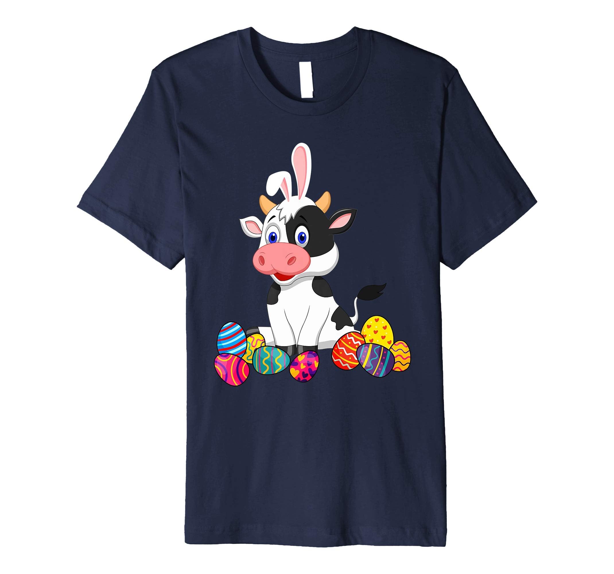 Cow Bunny Ear With Egg Easter Easter Day Shirt