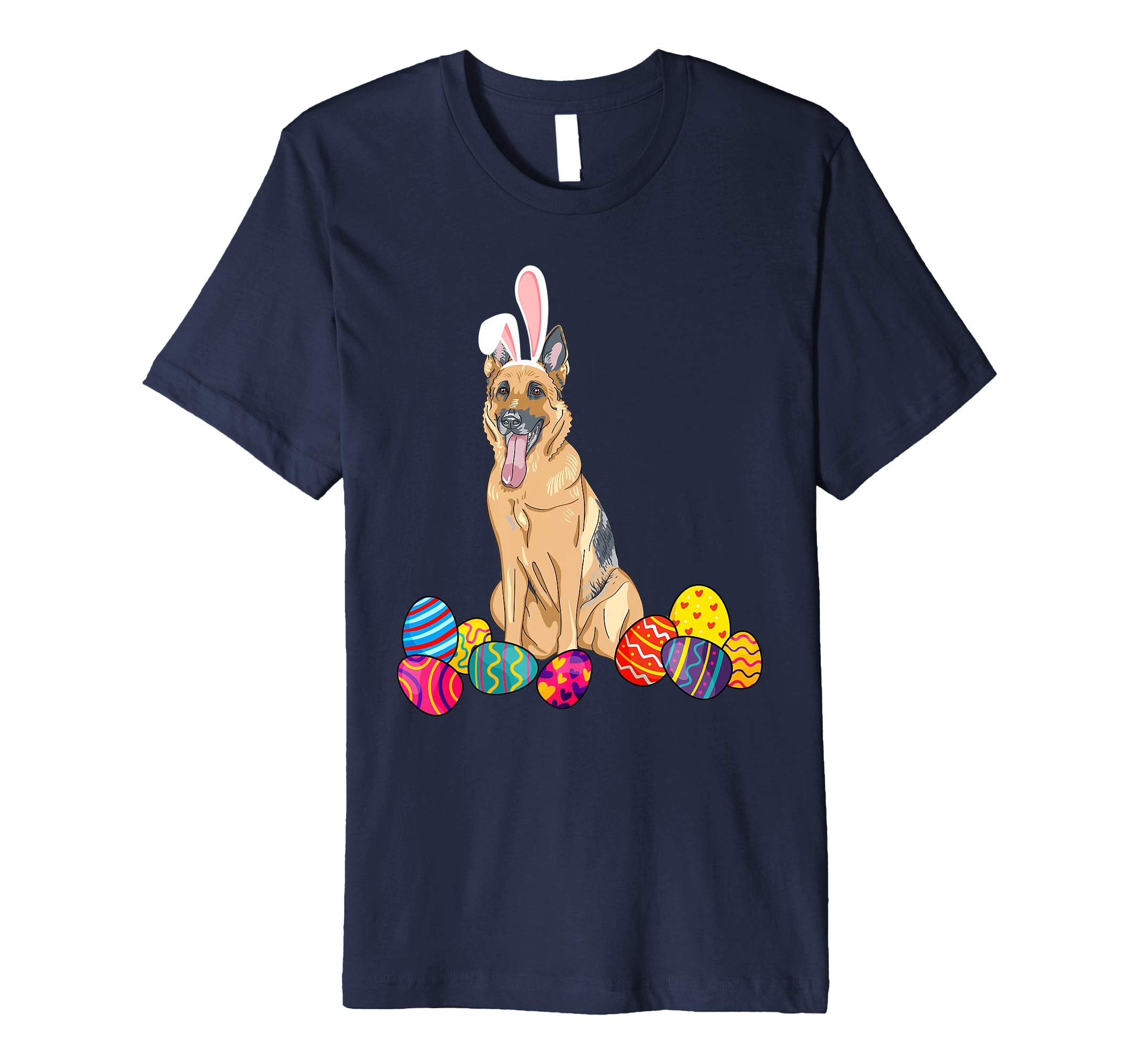 German Shepherd Bunny Ear With Egg Easter Easter Day Shirt
