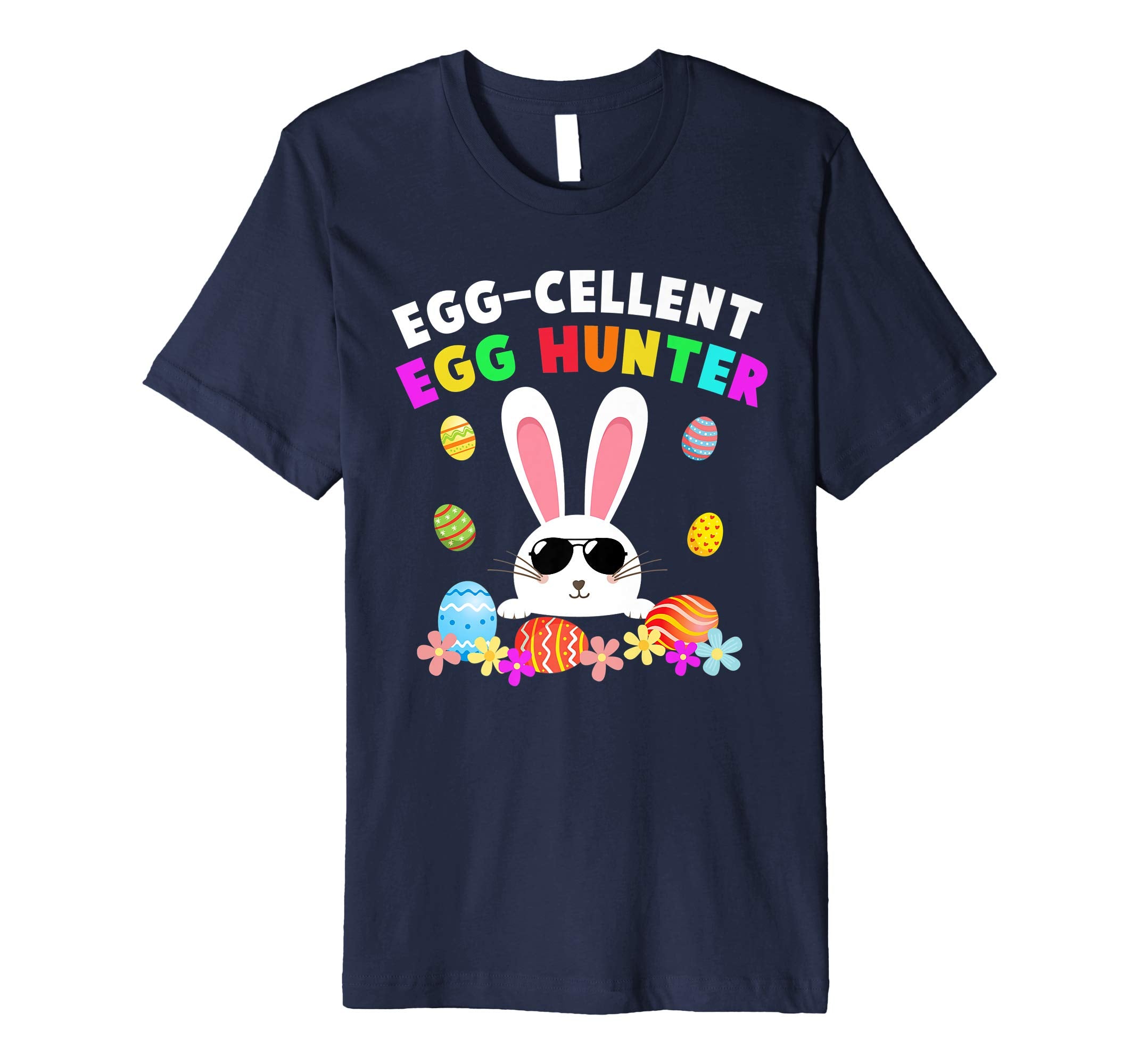Egg-cellent Egg Hunter Easter T-Shirt Boys Girls Bunny Gift