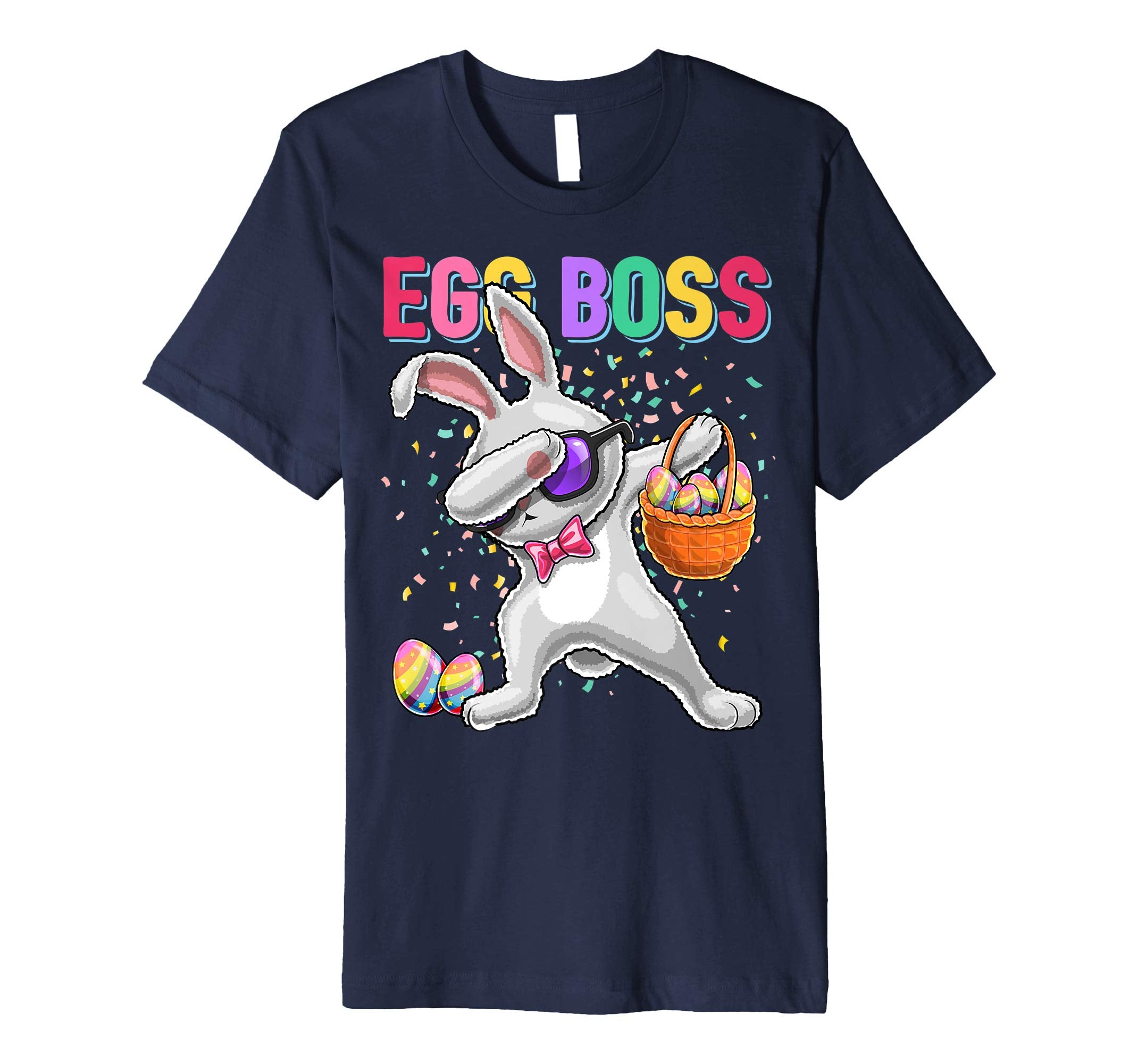 Egg Boss Dabbing Easter Bunny Shirt Easter Day Egg Gift Kids