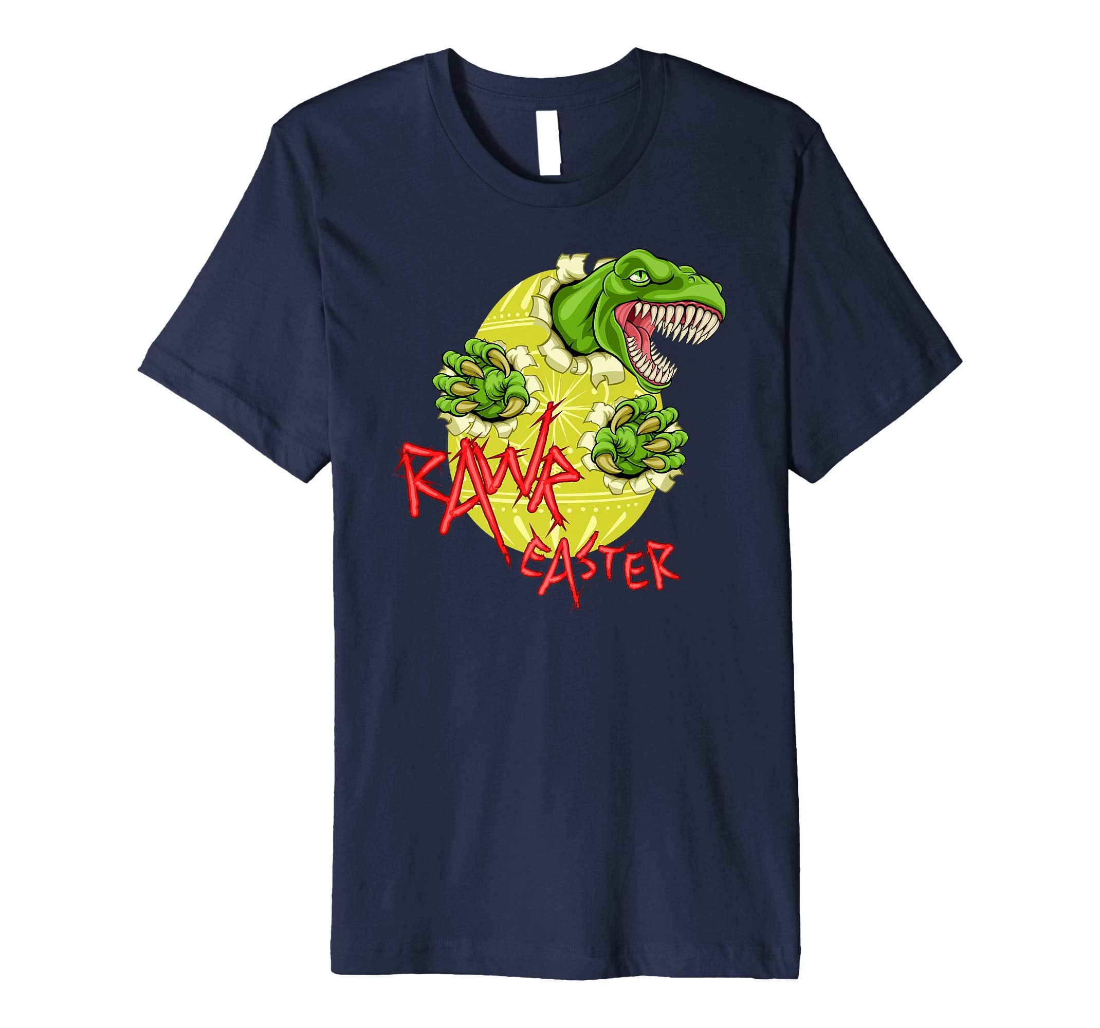 Rawr Easter T-Rex Dinosaur Ripping Through Egg Tee Shirt