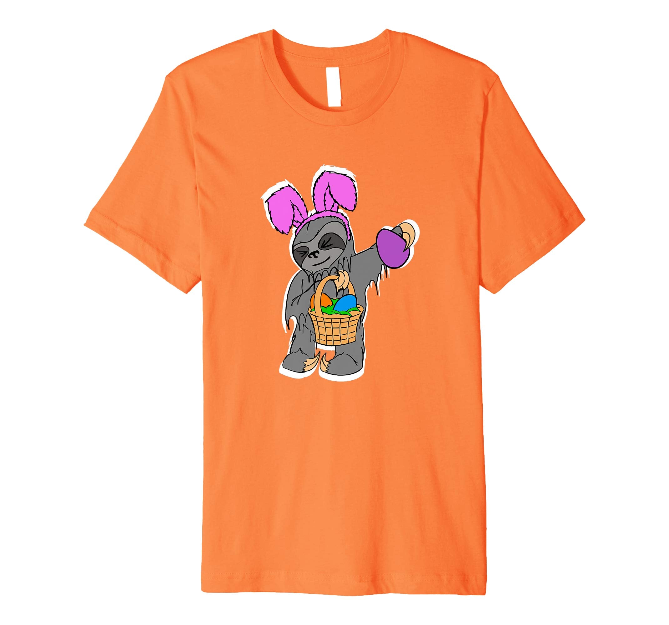 Mens Funny Sloth Shirt Cool Easter Basket Gift Idea