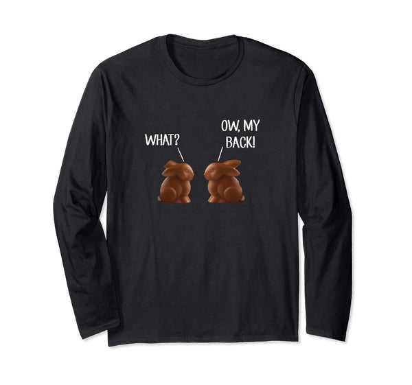 Chocolate Bunny Conversation Missing Ears T-Shirt Easter