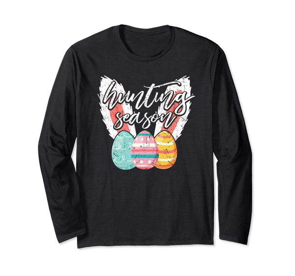 Hunting Season Easter Eggs Bunny Cute Gift Sleeves Shirt