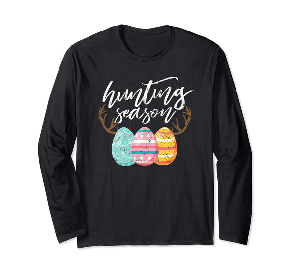 Hunting Season Easter Eggs Bunny Cute Gift Sleeves Shirt