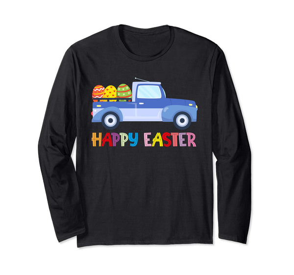 Happy Easter Truck Egg Hunt Is On Long Sleeve T Shirt Gift