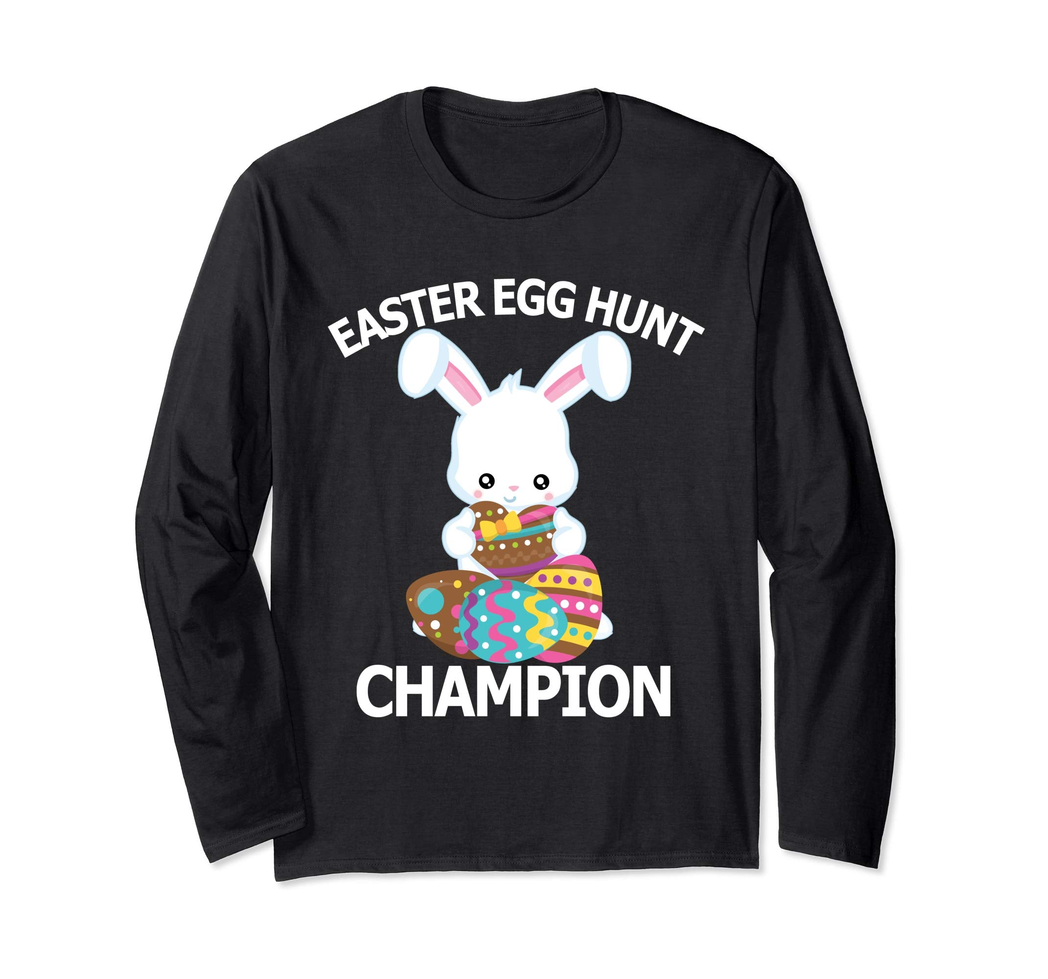 Easter Egg Hunt Champion Shirt Cute Bunny Long Sleeve