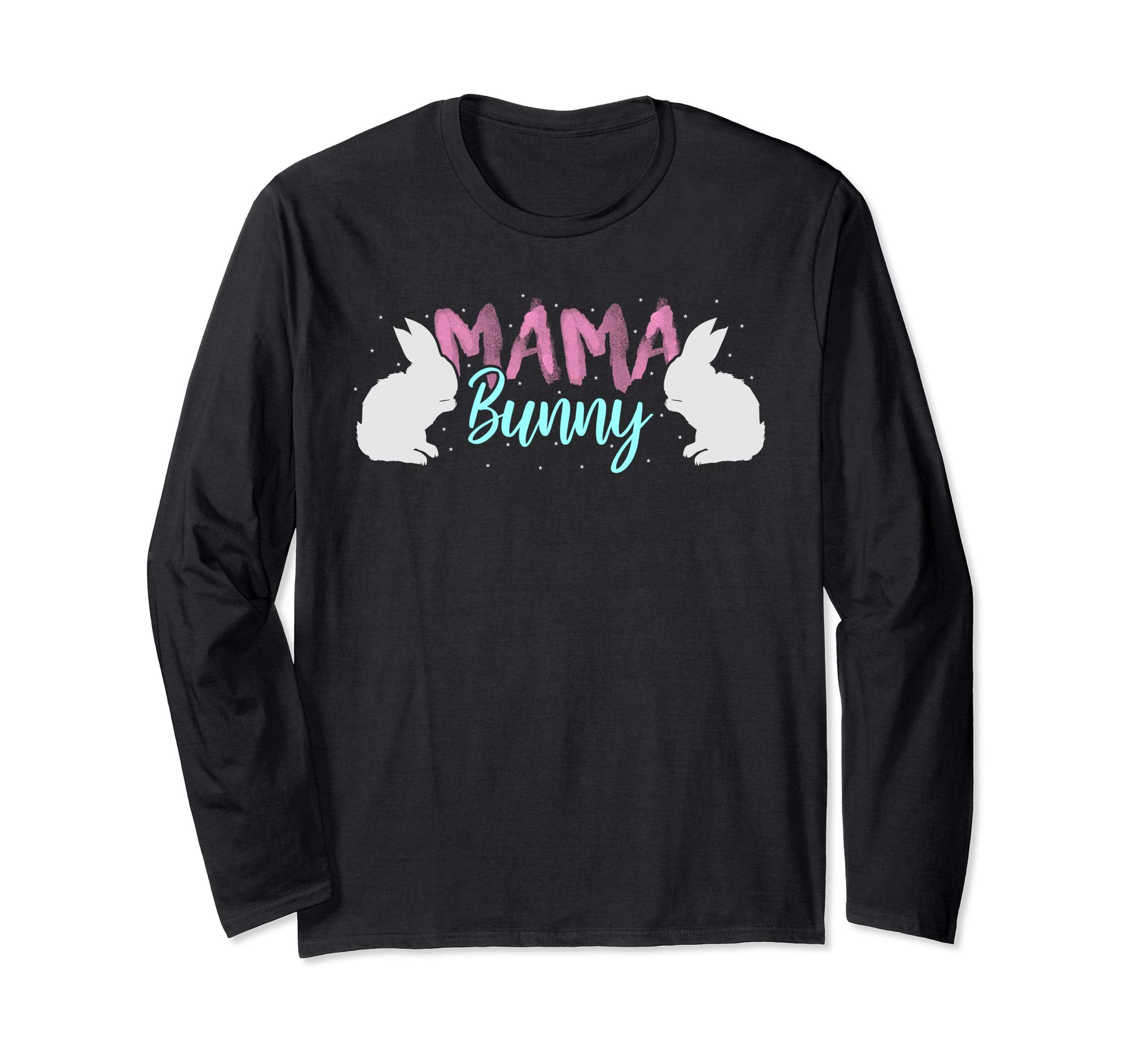 Mama Bunny T Shirt Easter Mom Rabbit Eggs Pink Pastel