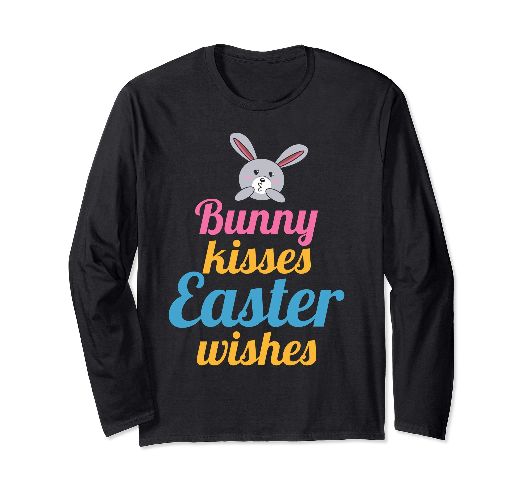 Bunny Kisses Easter Wishes Sunday Egg Hunt Hiding T Shirt