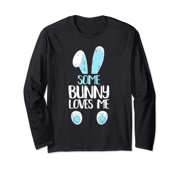 Some Bunny Loves Me Cute Easter Couple Gift Sleeves Shirt