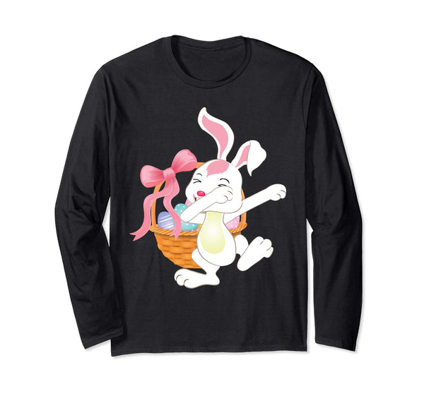 Cute Bunny Dab Dabbing Around The Easter Eggs T-Shirt Lovely
