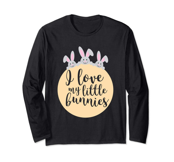 Easter Teacher Gift Shirt Cute Bunnies Long sleeve