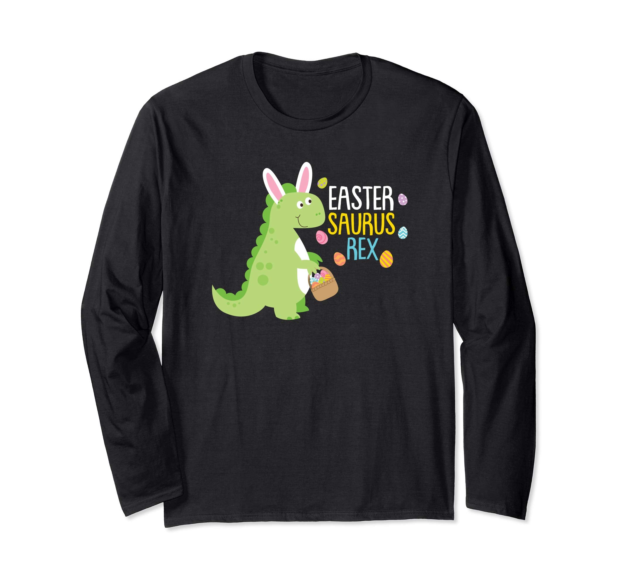 Easter Saurus Rex Easter Bunny Dinosaur Long sleeve T Shirt