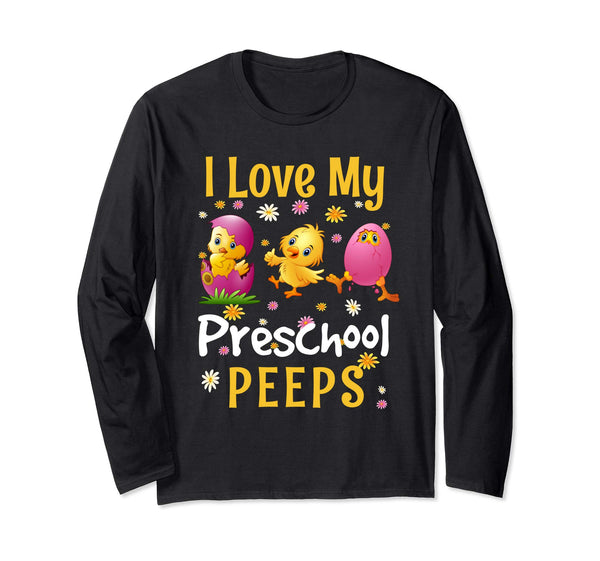 Easter Preschool Teacher Shirt Gift Easter Long Sleeve Shirt