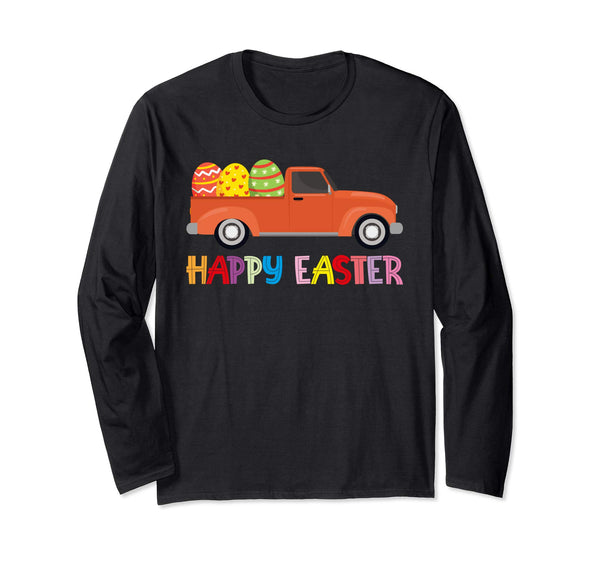 Happy Easter Truck Egg Hunt Is On Long Sleeve T Shirt Gift