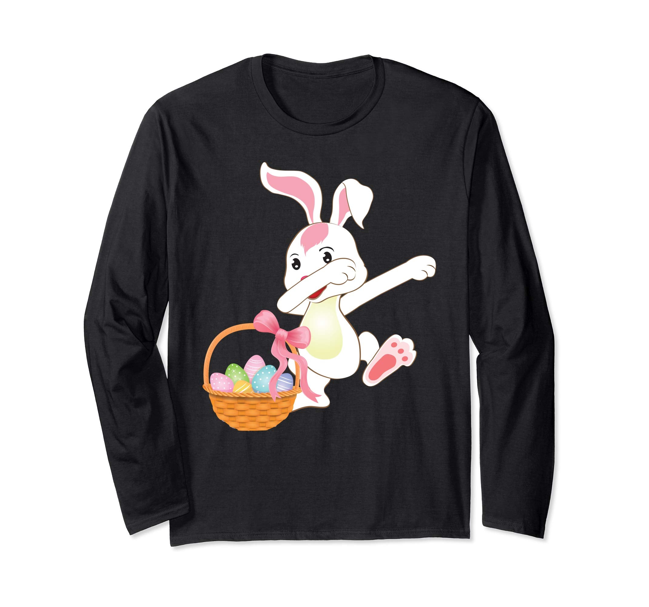 Cute Bunny Dab Dabbing Around The Easter Eggs T-Shirt Lovely