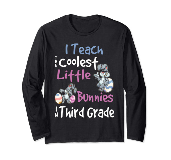 Easter 3rd Grade Teacher Shirt Gift Easter Long Sleeve Shirt