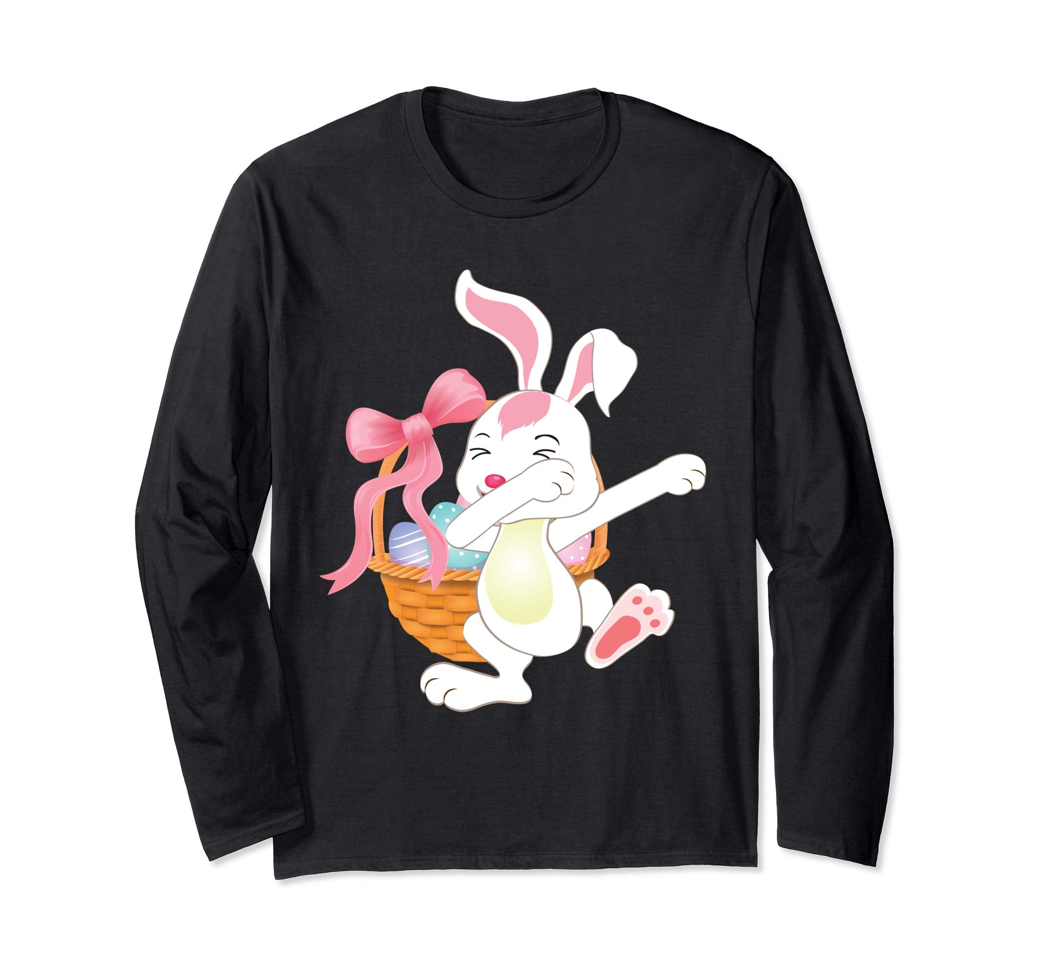 Cute Bunny Dab Dabbing Around The Easter Eggs T-Shirt Lovely
