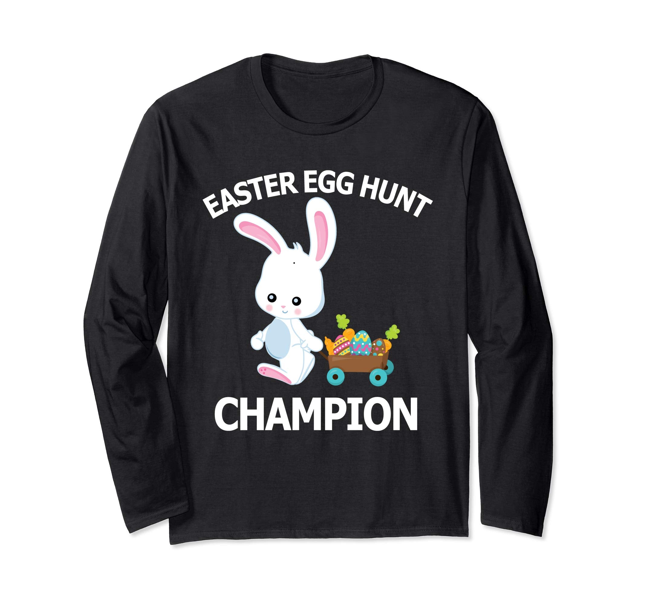 Easter Egg Hunt Champion Shirt Cute Bunny Long Sleeve