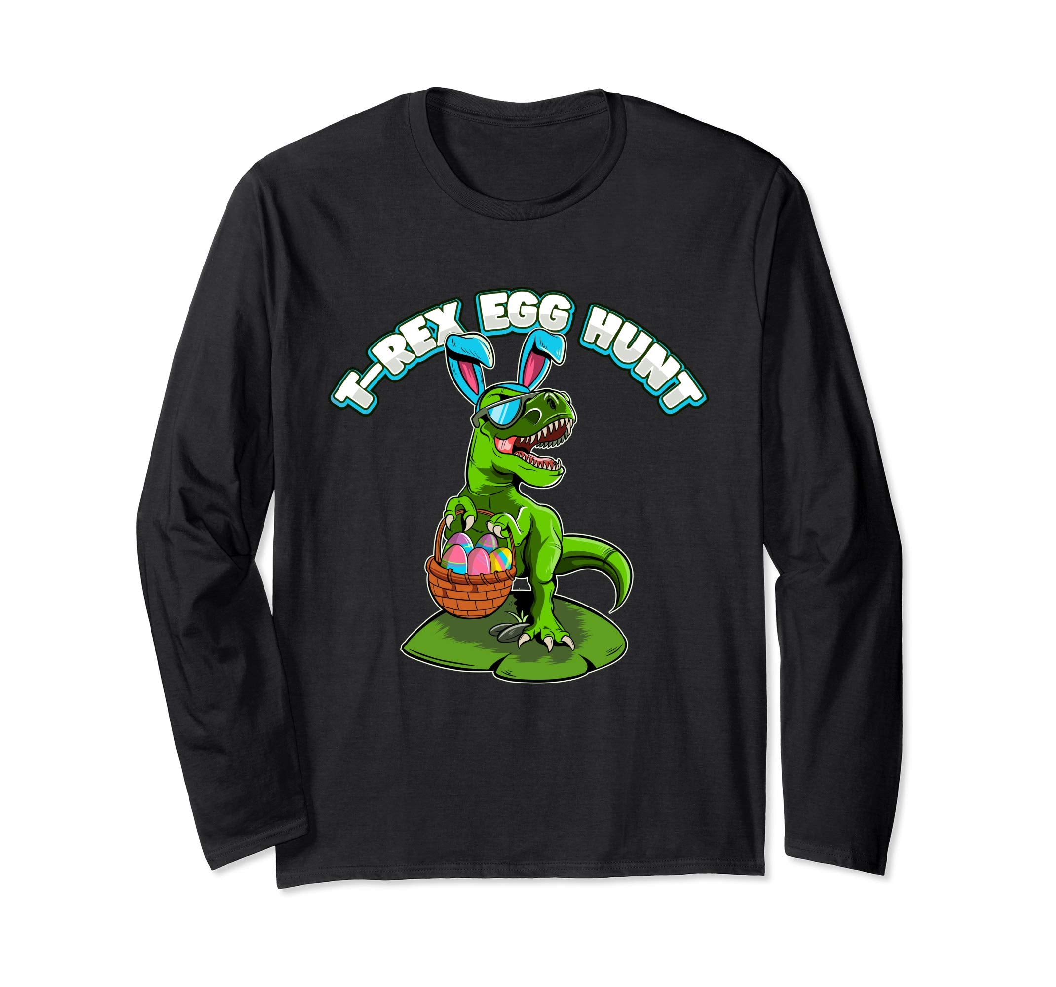T-Rex Egg Hunt Easter Long Sleeve Shirt