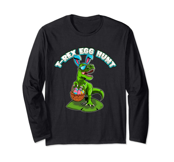 T-Rex Egg Hunt Easter Long Sleeve Shirt