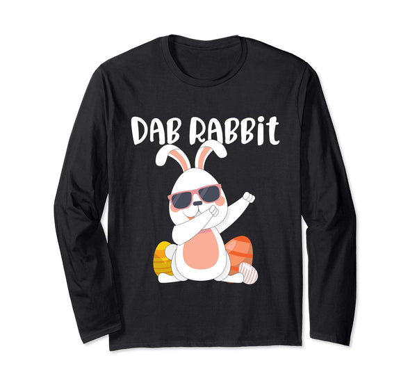 Dab Rabbit Dabbing Easter Bunny T-Shirt Kids Adult Gift LS