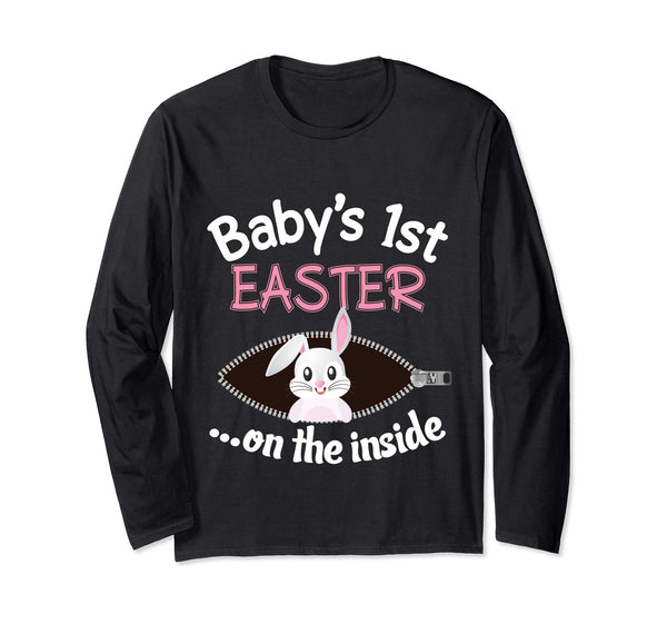 Baby 1st Easter On The Inside T-Shirt Pregnancy Announcement