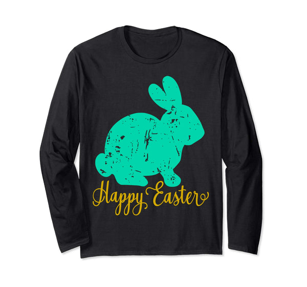 Happy Easter Bunny Shirt Distressed Vintage Grunge Teacher