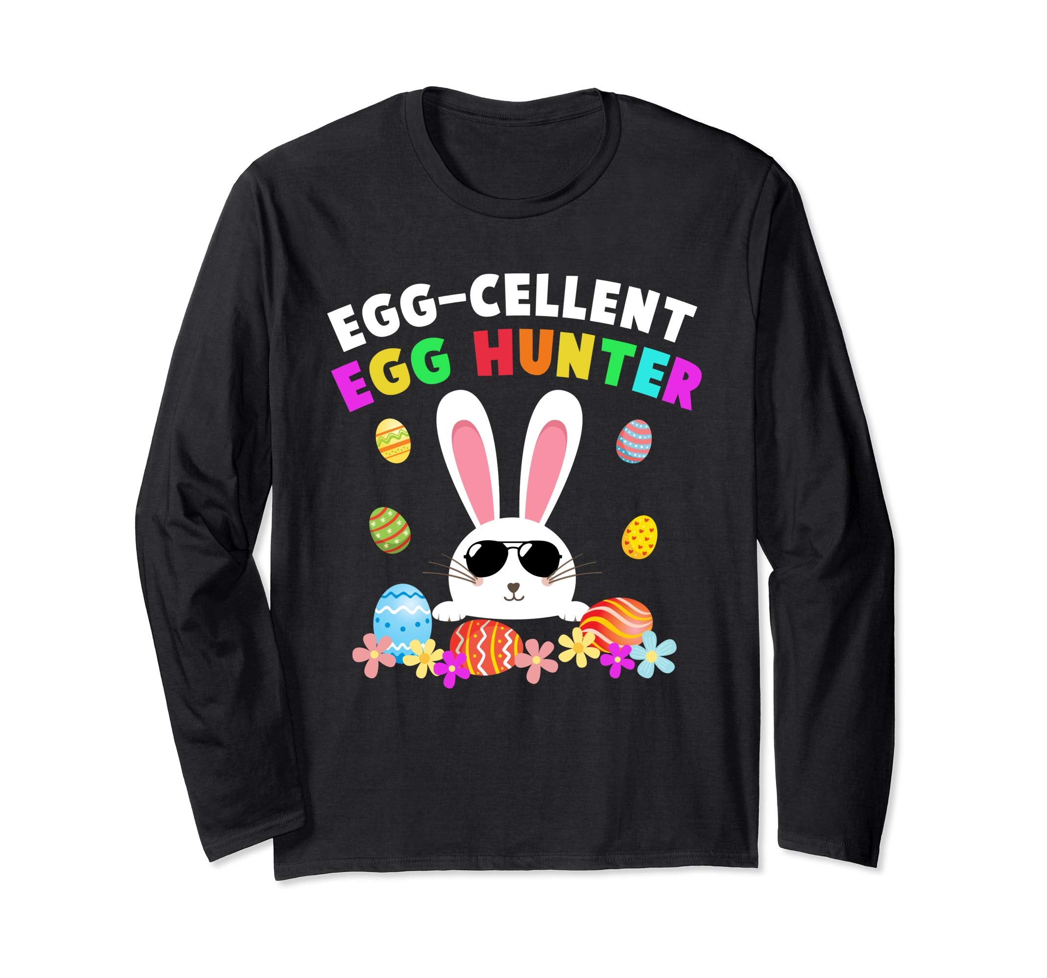 Egg-cellent Egg Hunter Easter T-Shirt Boys Girls Bunny Gift