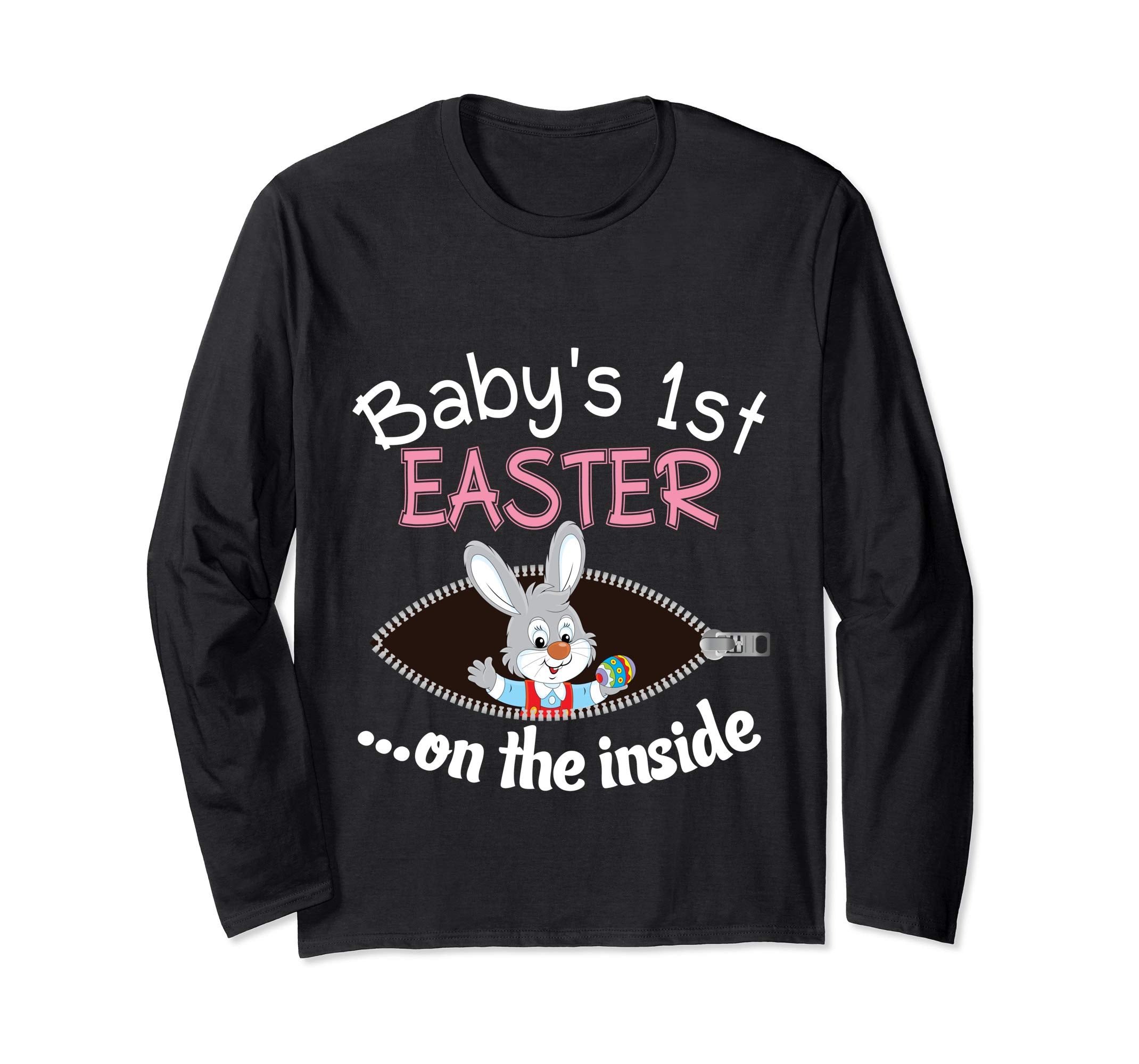Baby 1st Easter On The Inside T-Shirt Pregnancy Announcement