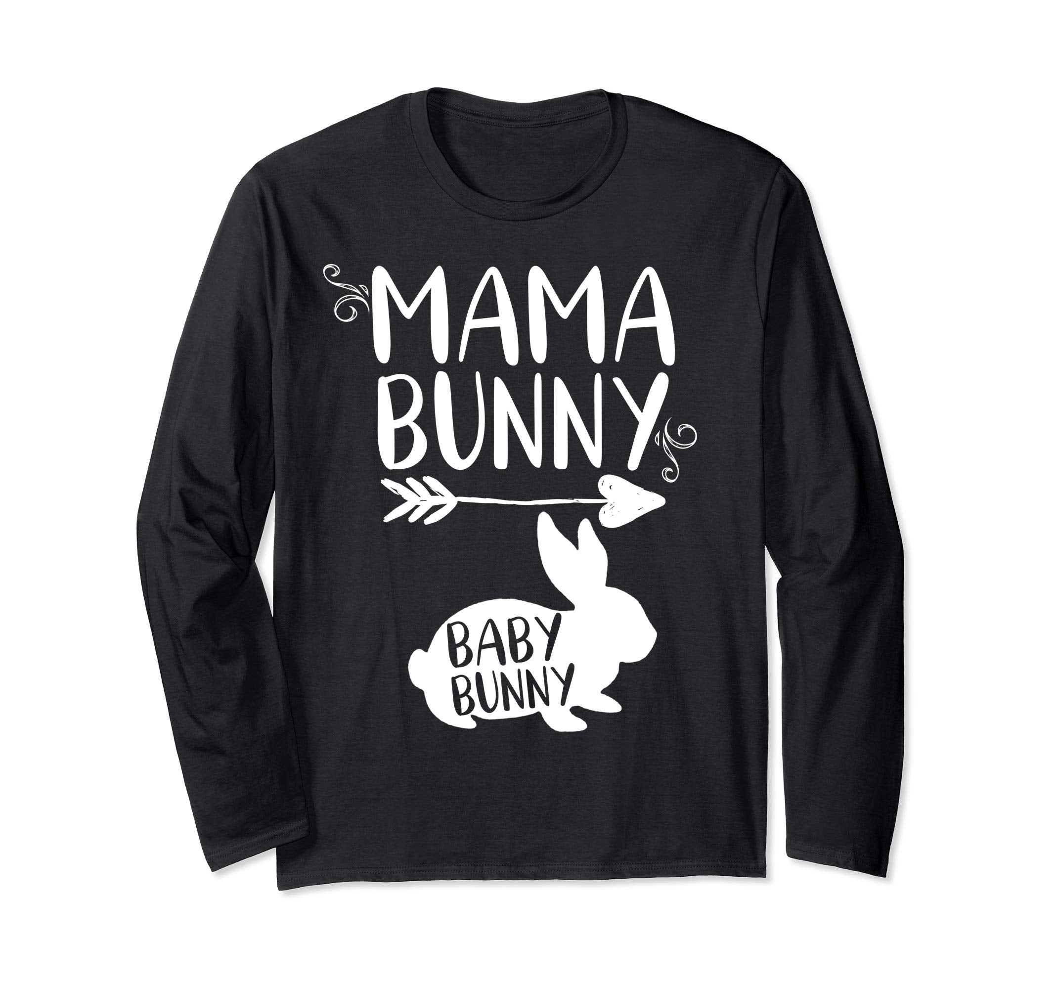 Mama Bunny Cute Easter Longsleeve Shirt Pregnant Mom Gift