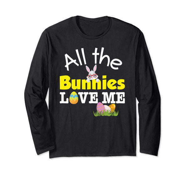 All The Bunnies Loves Me Cute Bunny Easter Day T-Shirt Boys