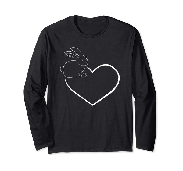 Love Easter Bunny Heart Long sleeve Shirt Easter Sunday Gift