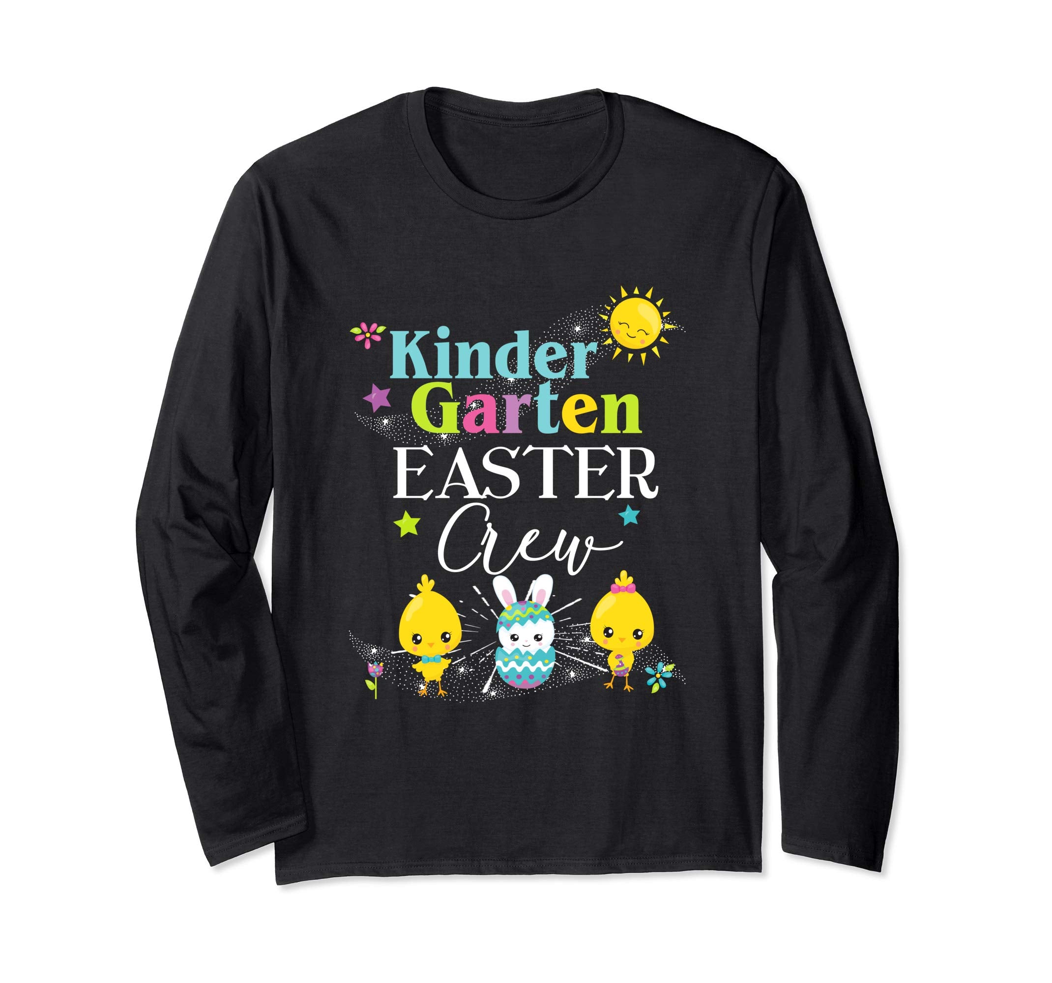 Kindergarten Easter Teacher Longsleeve Shirt Cute Crew