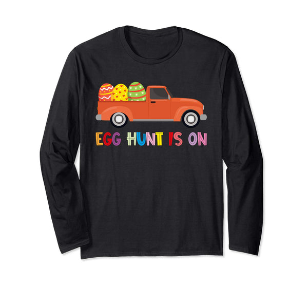 Happy Easter Truck Egg Hunt Is On Long Sleeve T Shirt Gift