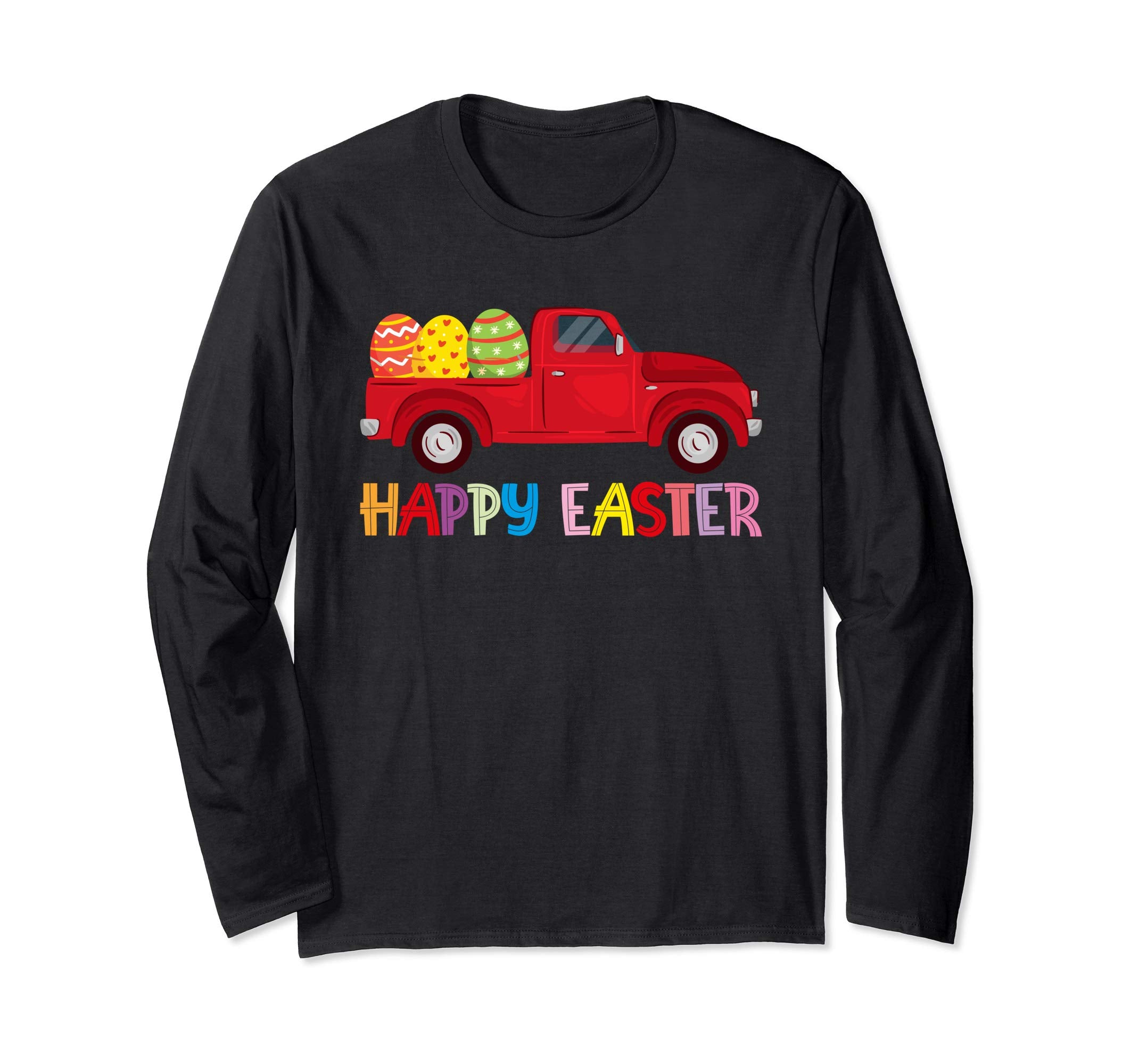 Happy Easter Truck Egg Hunt Is On Long Sleeve T Shirt Gift
