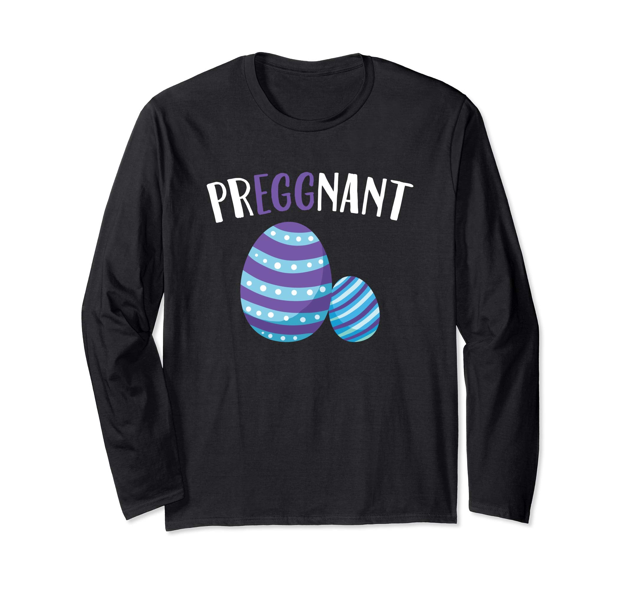 Preggnant Easter Pregnancy Announcement Long sleeve T Shirt