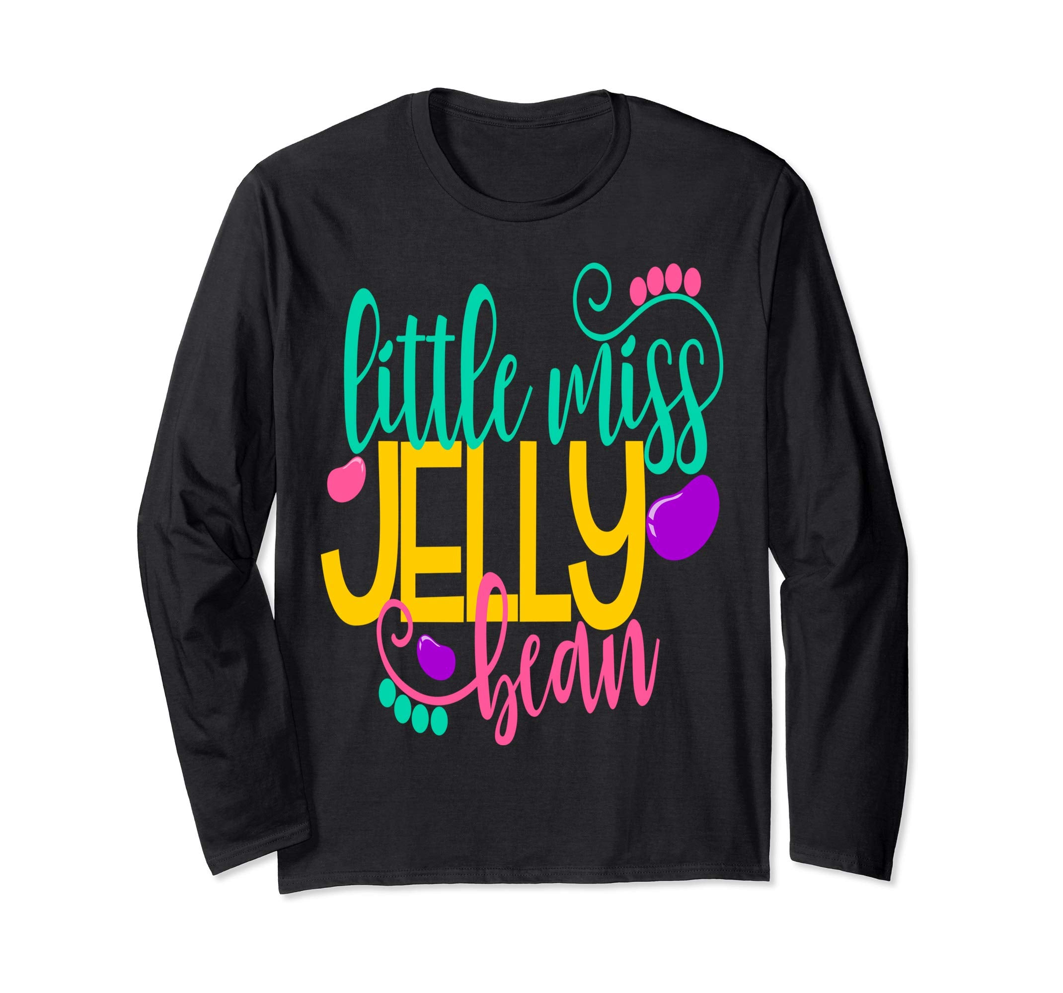 Girls Easter Shirt Kids LittleMiss Jelly Bean Daughter Cute