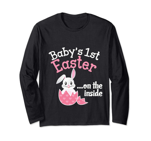 Baby 1st Easter On The Inside T-Shirt Pregnancy Announcement