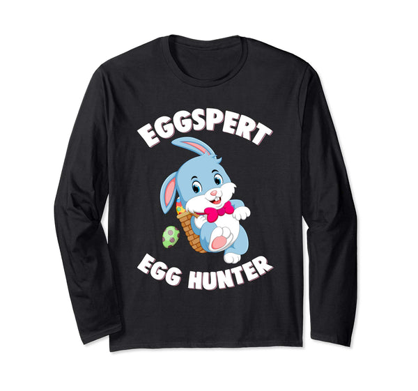 Eggspert Egg Hunter Happy Easter Long Sleeve T Shirt Gift