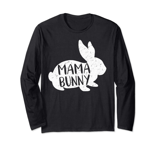 Mama Bunny Longsleeve T-Shirt Cute Matching Couple Easter