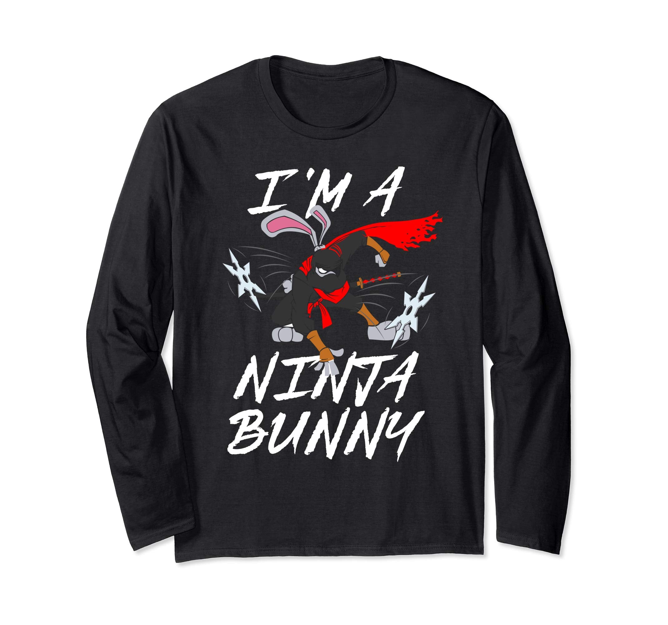 Im a Ninja Bunny Easter Sunday Egg Hunt Longsleeve Shirt Boy